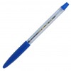 Ручка шариковая BUROMAX non-retractable JOBMAX, rubber grip, blue (BM.8100-01)