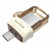 USB   SANDISK 32GB Ultra Dual Drive m3.0 White-Gold USB 3.0/OTG (SDDD3-032G-G46GW)