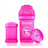 Бутылочка для кормления Twistshake антиколиковая 180 мл, розовая (24 846)