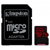   Kingston 256GB microSDXC class 10 UHS-I U3 (SDCR/256GB)
