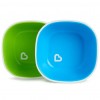 Набор детской посуды Munchkin тарелки Splash Bowls 2 шт зел/гол (012446.02)