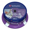  DVD Verbatim 4.7Gb 16X CakeBox 25 Silver (43500)